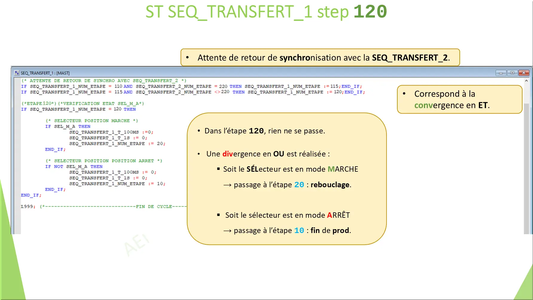 ST SEQ_TRANSFERT_1 step 120